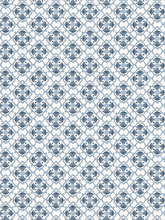 'Medallion All Over' Wallpaper by Nathan Turner - Blue - Removable / 26 in. x 4.5 ft.
