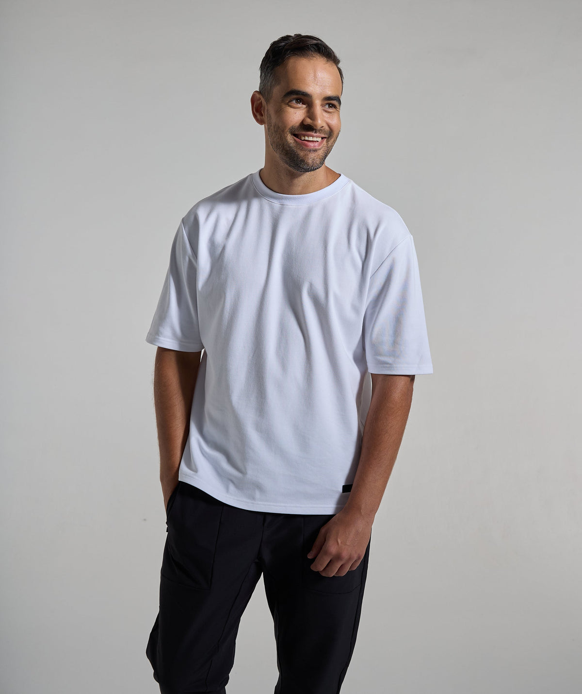 Mens FreeMotion Relaxed Tee - White