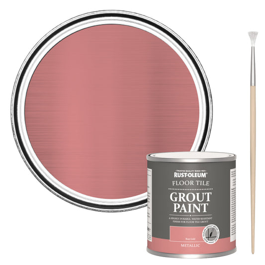 Rust-Oleum Floor Grout Paint - Rose Gold 250ml