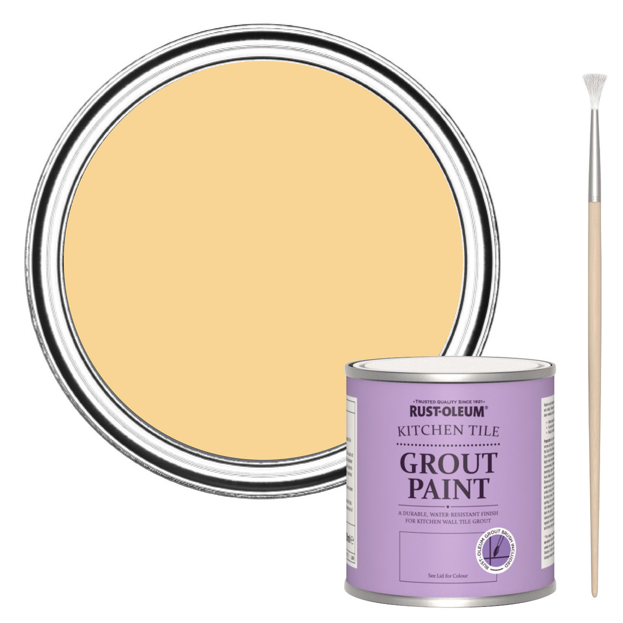 Rust-Oleum Yellow Kitchen Grout Paint - Mustard 250ml