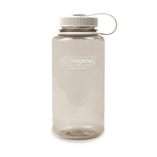 Nalgene Wide Mouth 1L Tritan Sustain Water Bottle - Cotton Monochrome