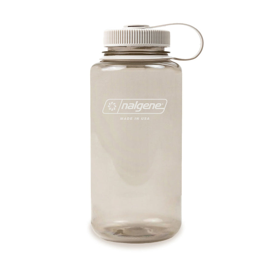 Nalgene Wide Mouth 1L Tritan Sustain Water Bottle - Cotton Monochrome