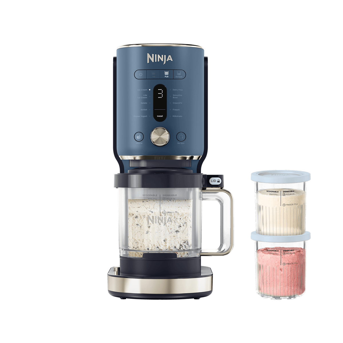 Ninja CREAMi XL 11-in-1 Ice Cream Maker – in Navy | NC601UK | by SharkNinja