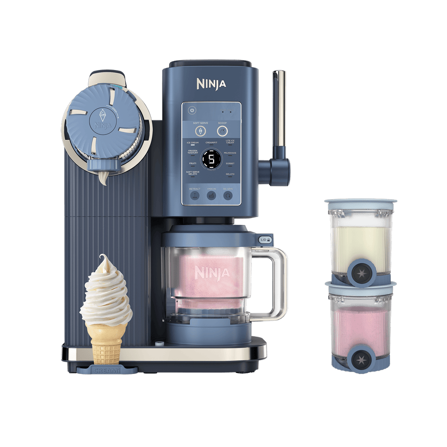 Ninja CREAMi Scoop & Swirl 13-in-1 Ice Cream and Soft Serve Maker in Navy | NC701UKBL | by SharkNinja
