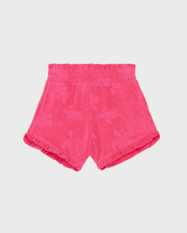 Vilebrequin - Girls Terry Jacquard Shorts Turtle - Shorty - Ginetty - Pink - Size 12