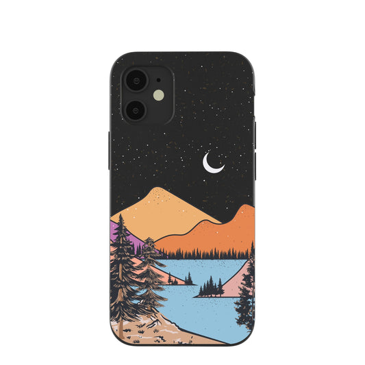 Black Night Trails iPhone 12 Mini Case