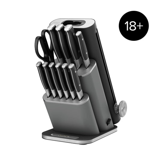 Ninja StaySharp 13-Piece Knife Block Set & Removable Sharpener in Black | NK32013EUUKBK1 | by SharkNinja