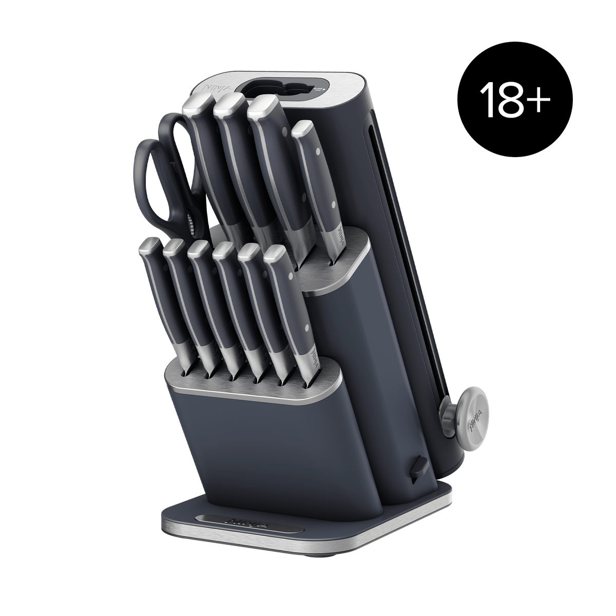 Ninja StaySharp 13-Piece Knife Block Set & Removable Sharpener in Cyberspace | NK32013EUUKBL1 | by SharkNinja