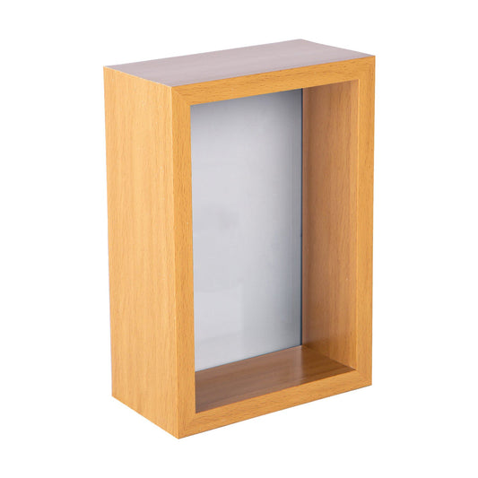 4" x 6" 3D Deep Box Photo Frame - Brown