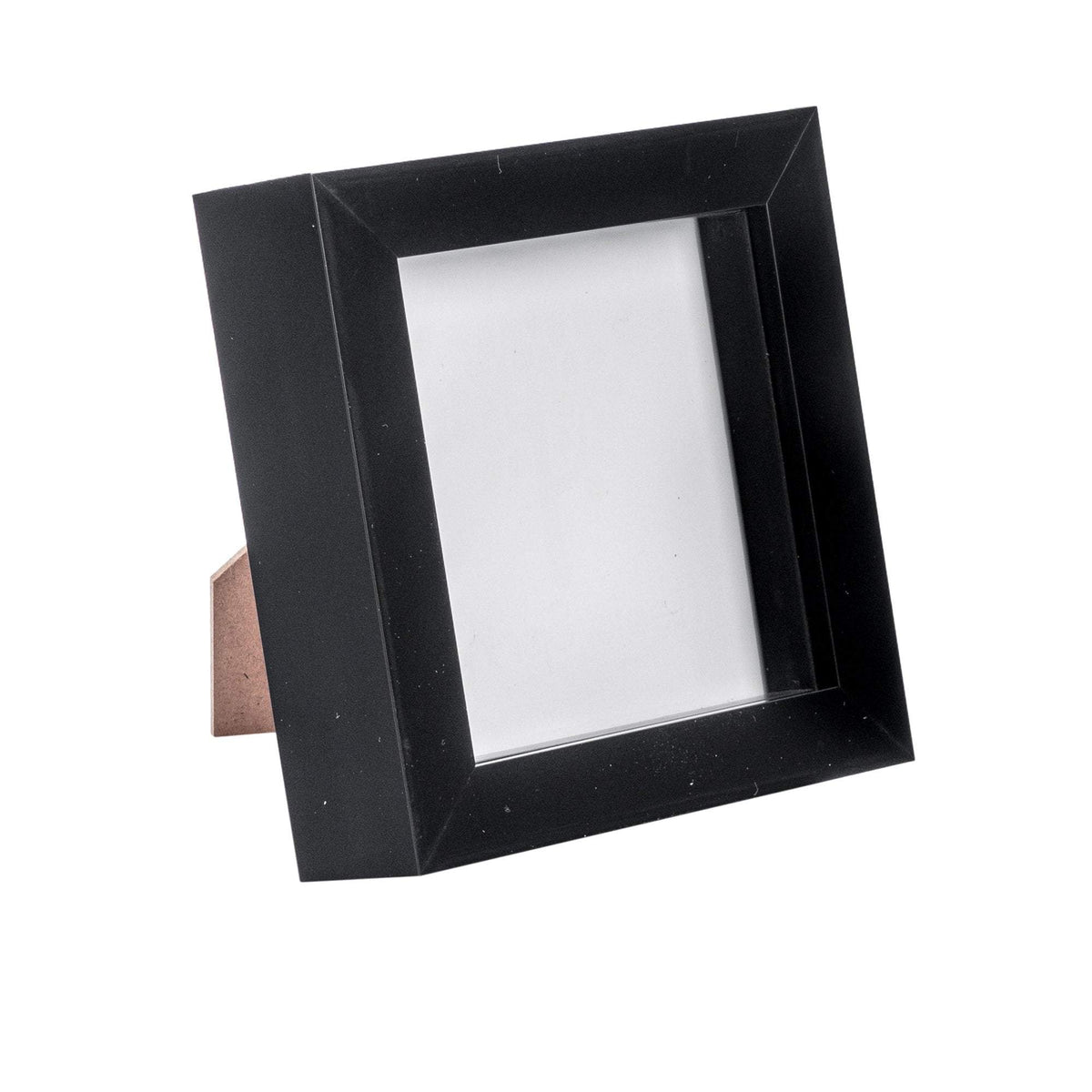 4" x 4" 3D Box Photo Frame - Black