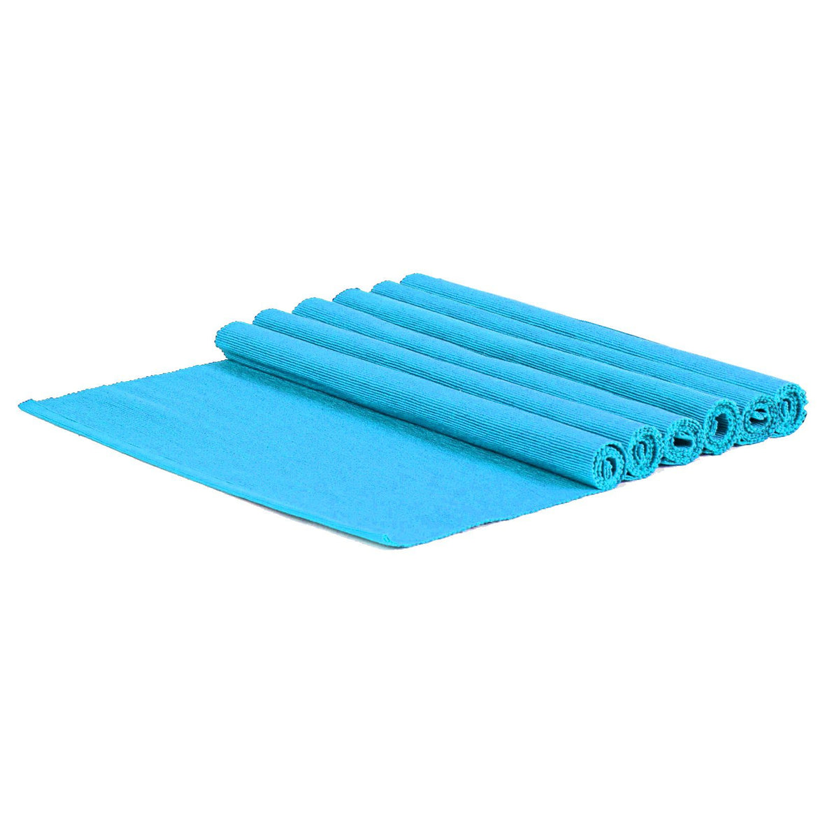 45cm x 34.5cm Ribbed Cotton Placemats - Pack of Six