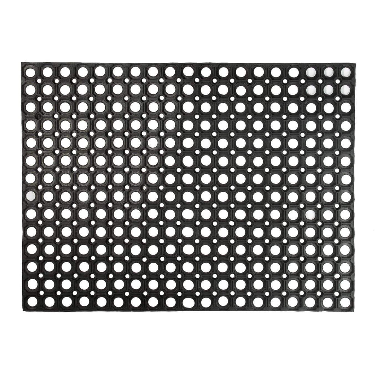 80cm x 60cm Black Heavy Duty Rubber Door Mat