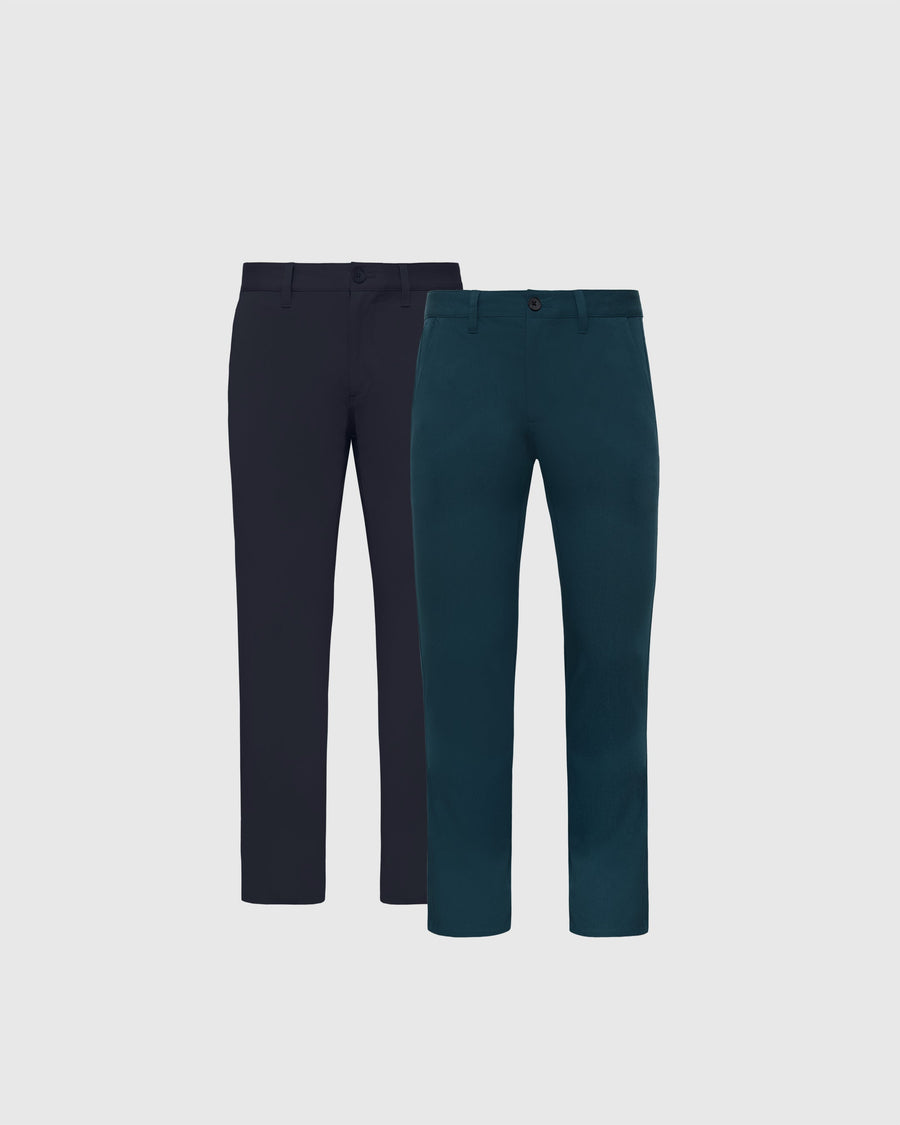True Classic Navy Blue & Centurion Straight Twill Chino 2-Pack | 30