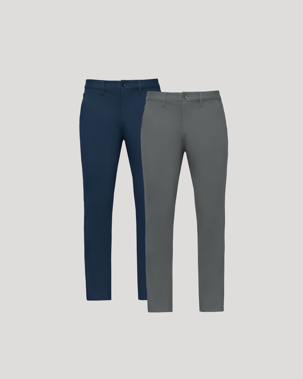 True Classic Navy Blue & Carbon Gray Slim Chino Pants 2-Pack | 30