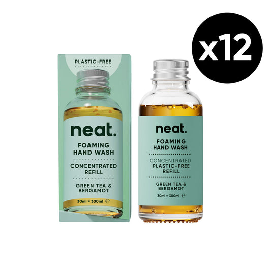 Neat 12x Foaming Hand Wash Refills, Green Tea & Bergamot