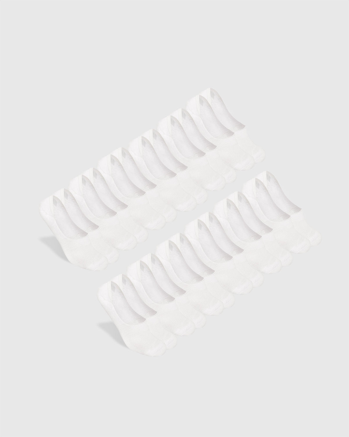 True Classic White Never Show Socks 12-Pack | Medium