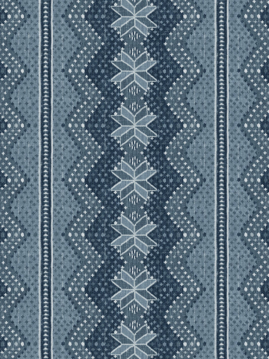 'Northstar Blanket' Wallpaper by Nathan Turner - Blue - Removable / 26 in. x 4.5 ft.