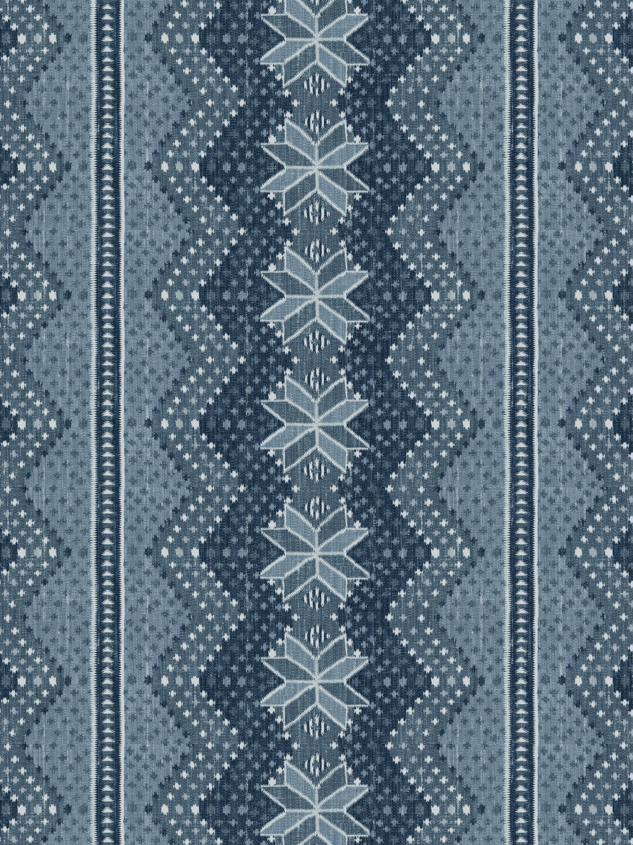 'Northstar Blanket' Wallpaper by Nathan Turner - Blue - Removable / 26 in. x 4.5 ft.