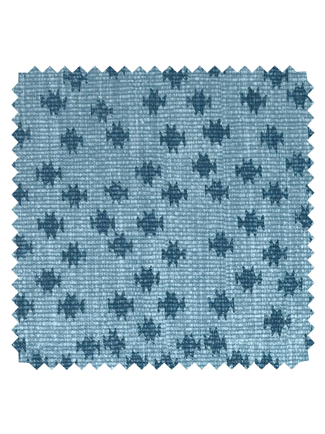 Northstar Star' Linen Fabric by Nathan Turner - Blue - LINEN / YARD