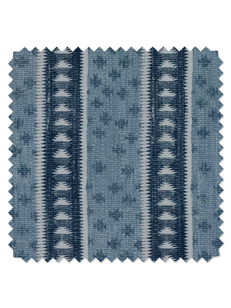 Northstar Stripe' Linen Fabric by Nathan Turner - Blue - LINEN / YARD