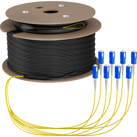 Trunkkabel U-DQ(ZN)BH OS2 8E (1x8) SC-SC, 90m Dca LSZH G657A1
