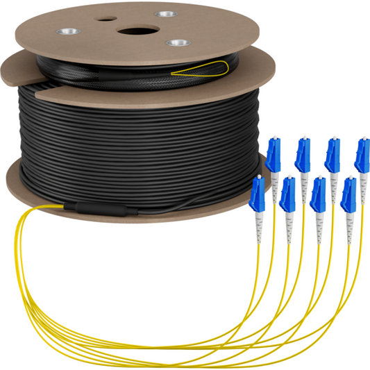 Trunkkabel U-DQ(ZN)BH OS2 8E (1x8) LC-LC, 130m Dca LSZH G657A1
