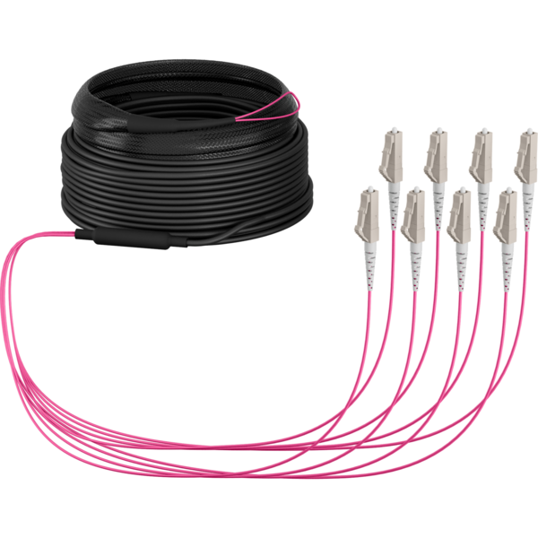 Trunkkabel U-DQ(ZN)BH OM4 8G (1x8) LC-LC, 20m Dca LSZH