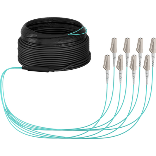 Trunkkabel U-DQ(ZN)BH OM3 8G (1x8) LC-LC, 30m Dca LSZH