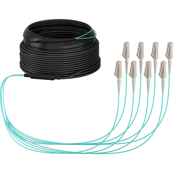Trunkkabel U-DQ(ZN)BH OM3 8G (1x8) LC-LC, 30m Dca LSZH