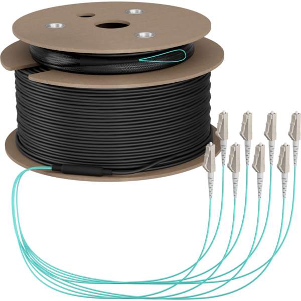 Trunkkabel U-DQ(ZN)BH OM3 8G (1x8) LC-LC, 70m Dca LSZH