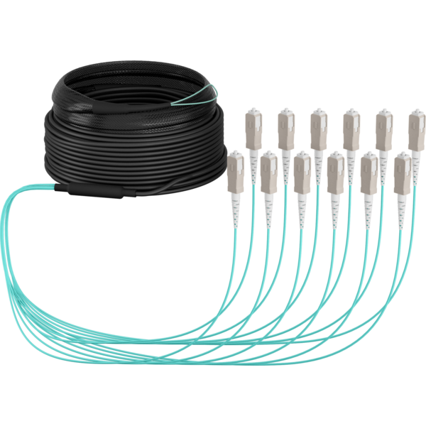 Trunkkabel U-DQ(ZN)BH OM3 12G (1x12) SC-SC, 30m Dca LSZH
