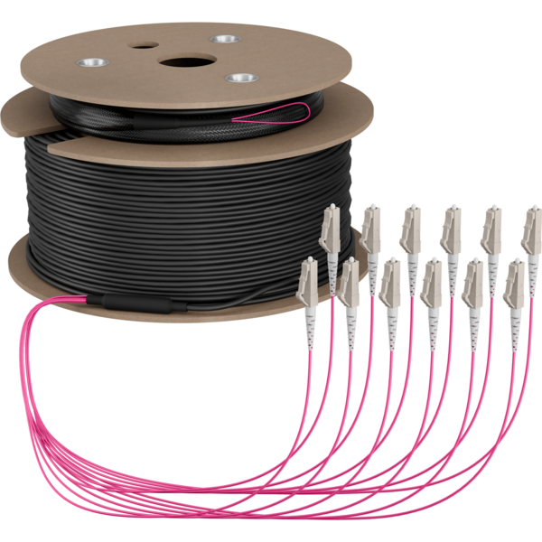Trunkkabel U-DQ(ZN)BH OM4 12G (1x12) LC-LC, 60m Dca LSZH