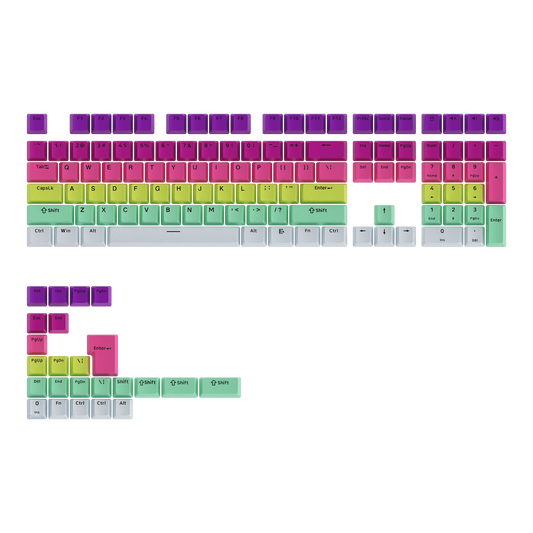 Rainbow Gradient Keycap Set (132-key)