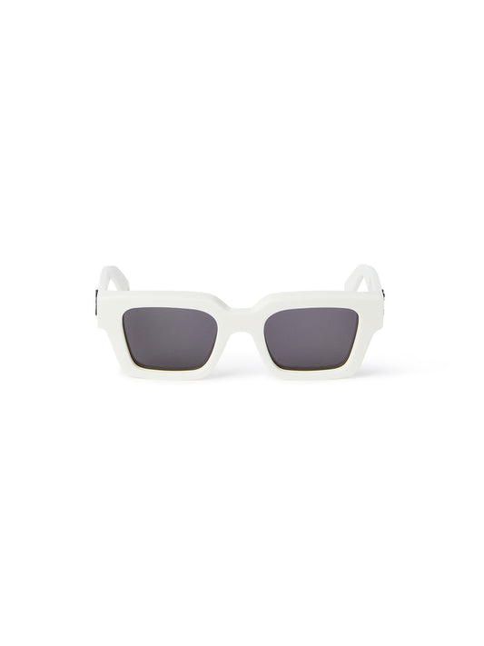 OERI008 Virgil 0107 white dark grey Unisex Sunglasses Acetate White Grey Squared Normal