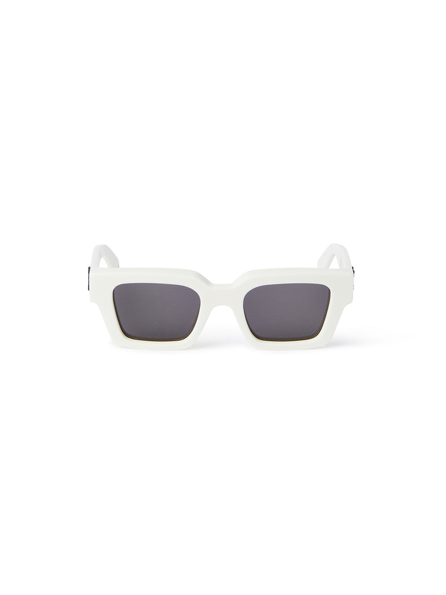 OERI008 Virgil 0107 white dark grey Unisex Sunglasses Acetate White Grey Squared Normal