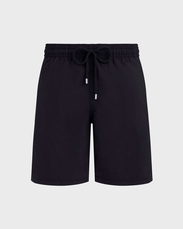 Vilebrequin - Men Long Swim Shorts Solid - Swimwear - Okoa - Black - Size M