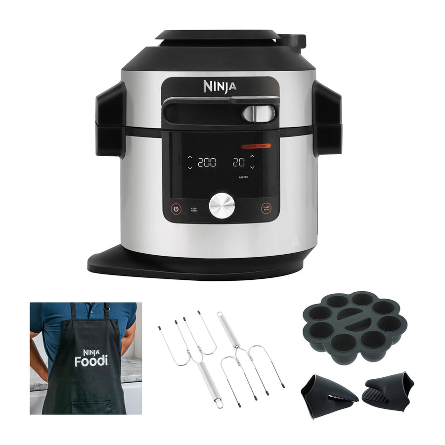 Exclusive Bundle: Ninja Foodi MAX 15-in-1 SmartLid Multi-Cooker With Extra Accessories