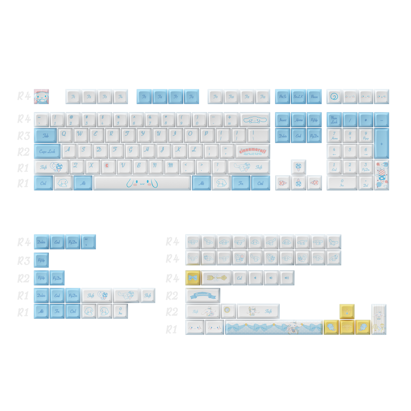 Cinnamoroll Keycap set (165-key)