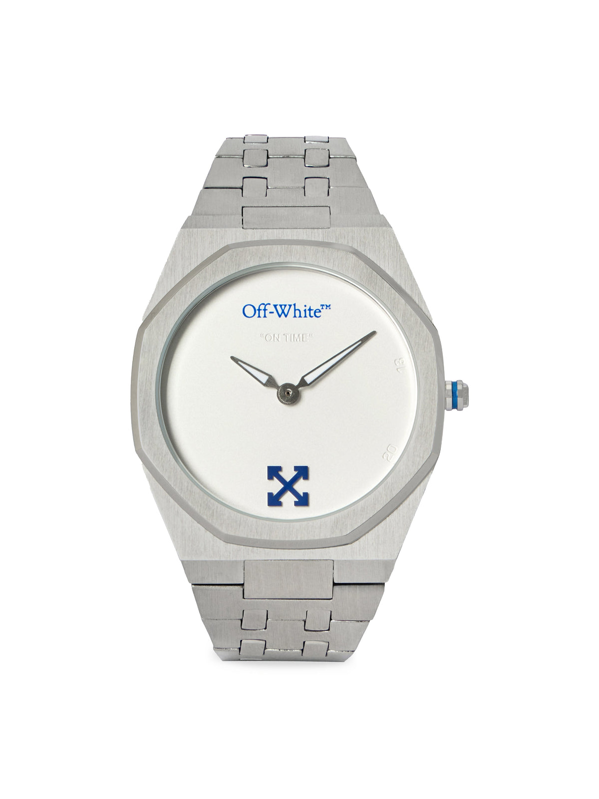 ON TIME Silver Steel Herrenuhr