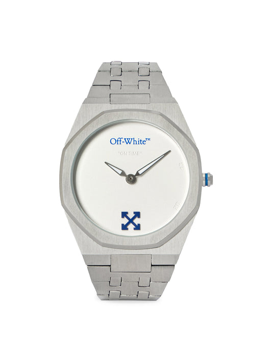 ON TIME Silver Steel Herrenuhr