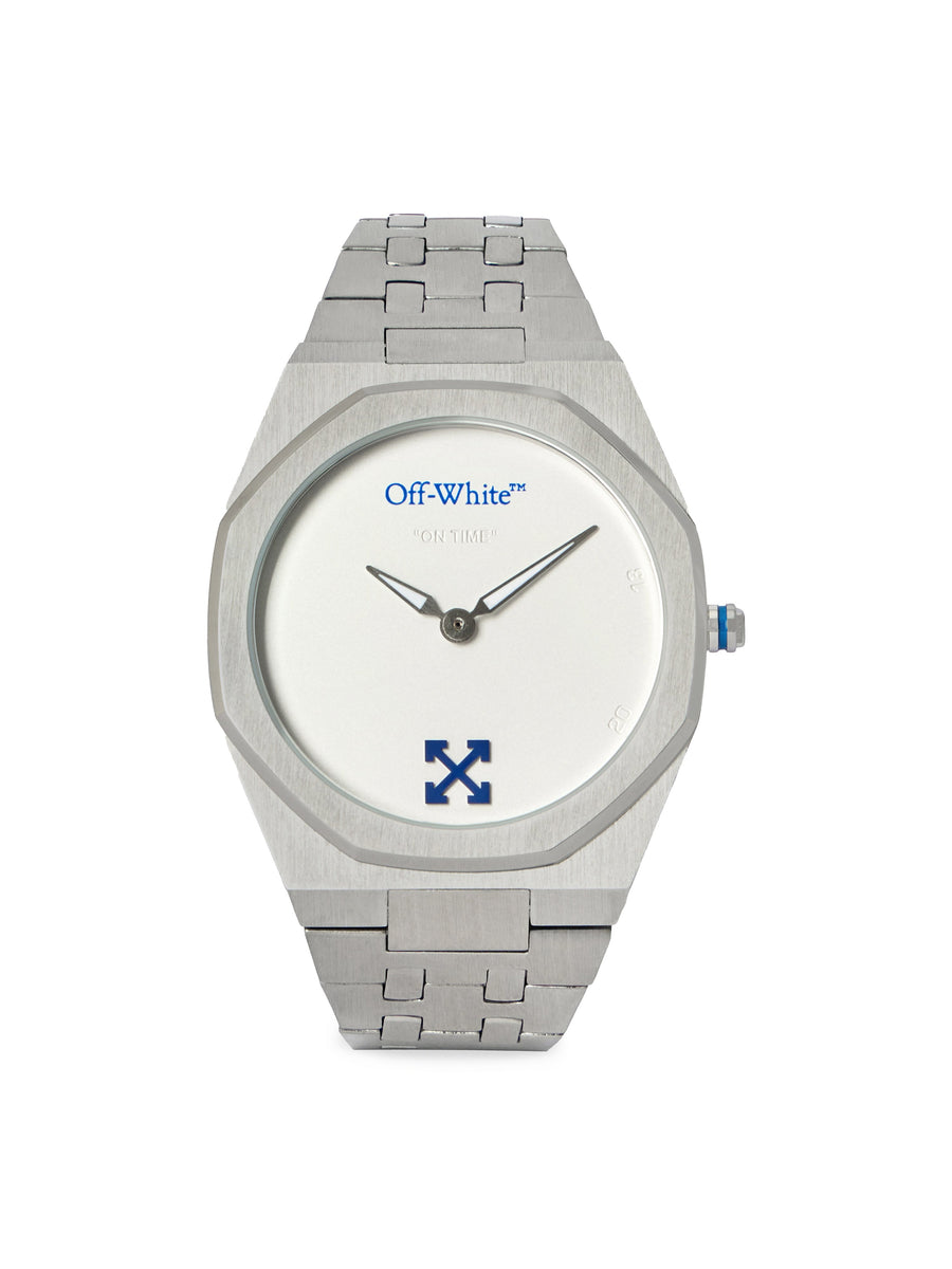 ON TIME Silver Steel Herrenuhr