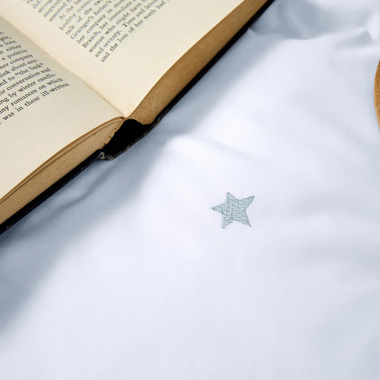 Dip & Doze Amongst The Stars Pillow Cases, Set of Two Ocean Blue