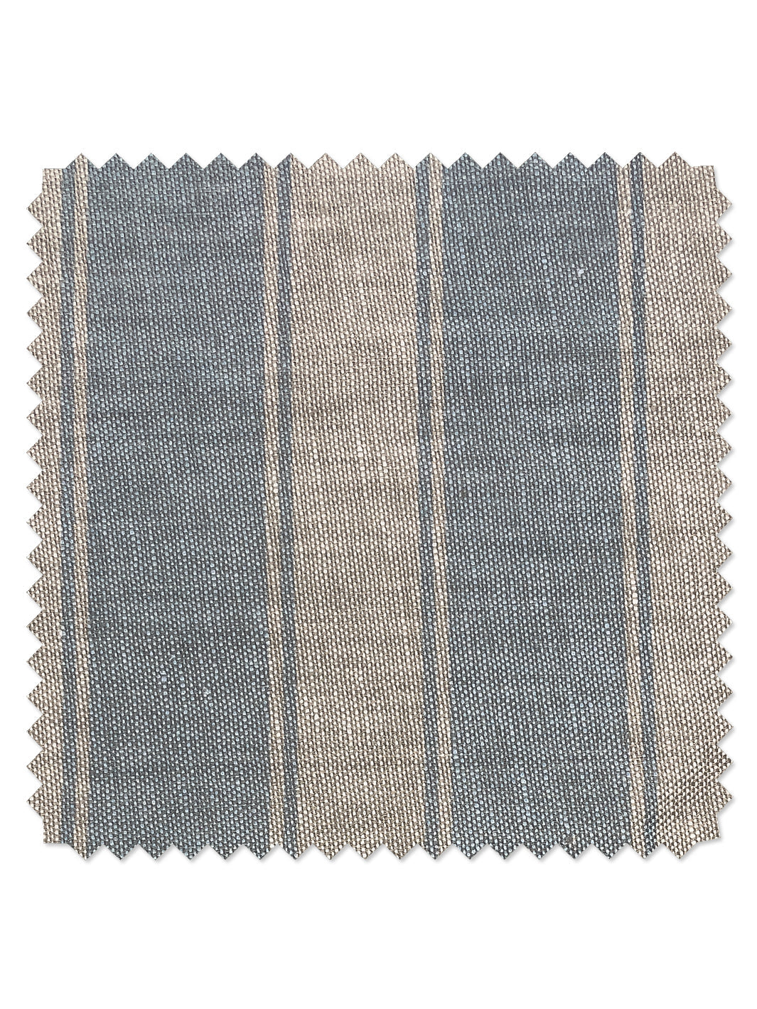 'Ojai Stripe' Flax Linen Fabric by Wallshoppe - Baby Blue - FLAX LINEN / SAMPLE