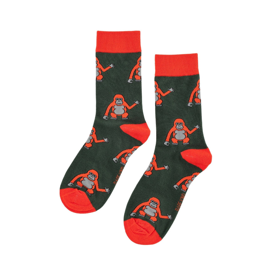 Save the Orangutans Bamboo Socks | UK Adult 4-7