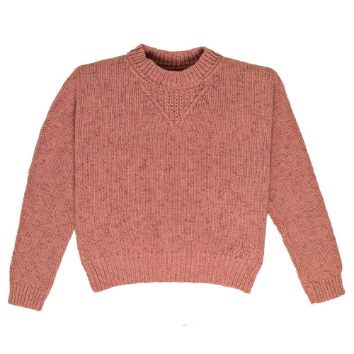 Chunky Marled Cotton Sweater | Size: 6-7
