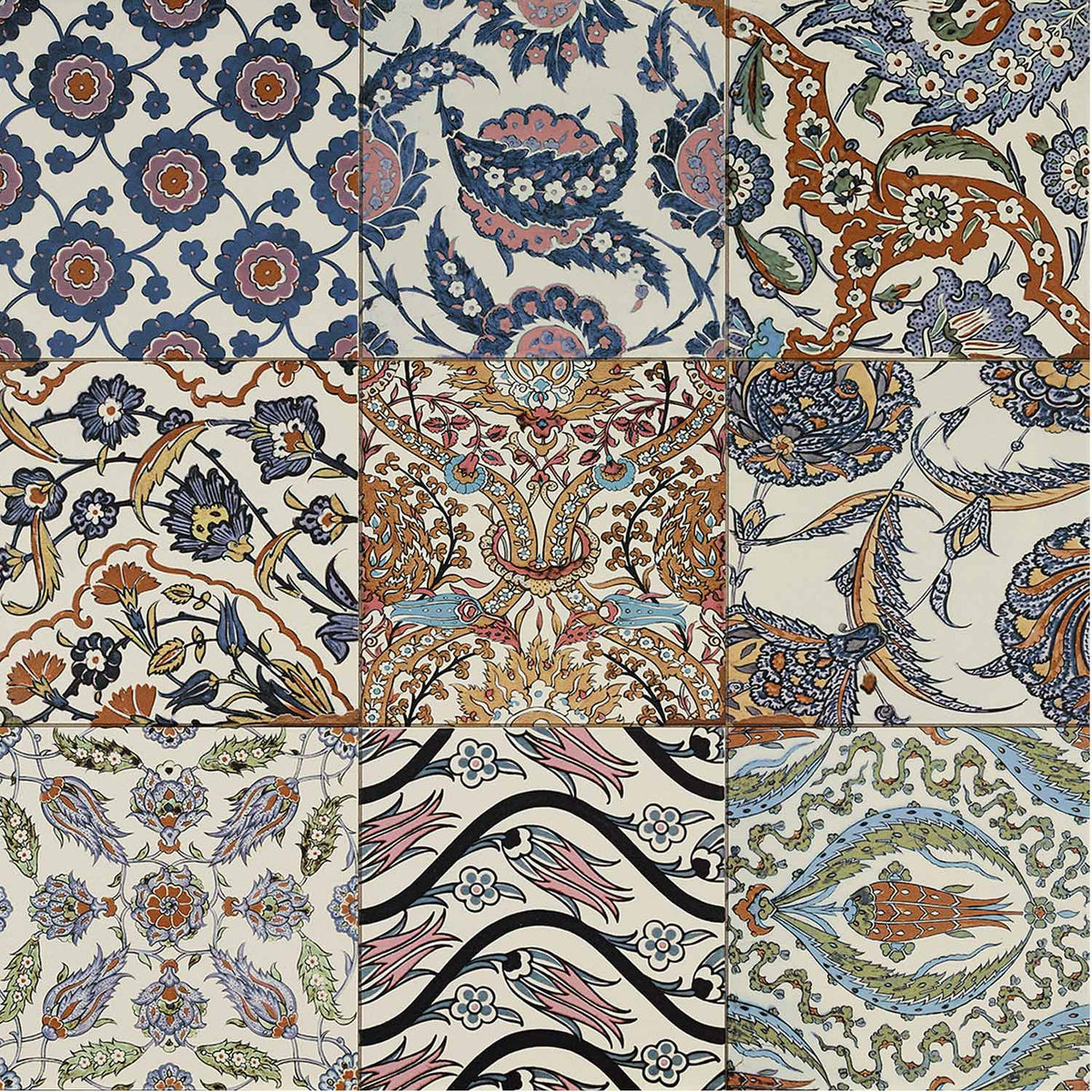 Orientalische Patchwork-Wandfliesen – 59,2x20 cm Matt