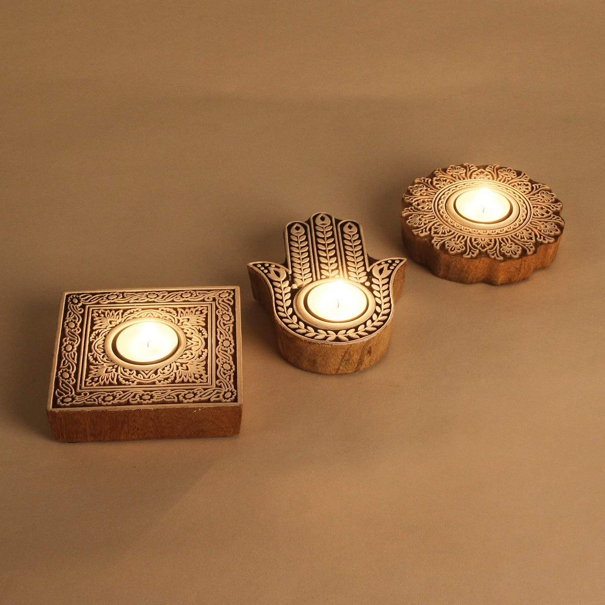 Orientalische Teelichthalter Sahra 3er Set