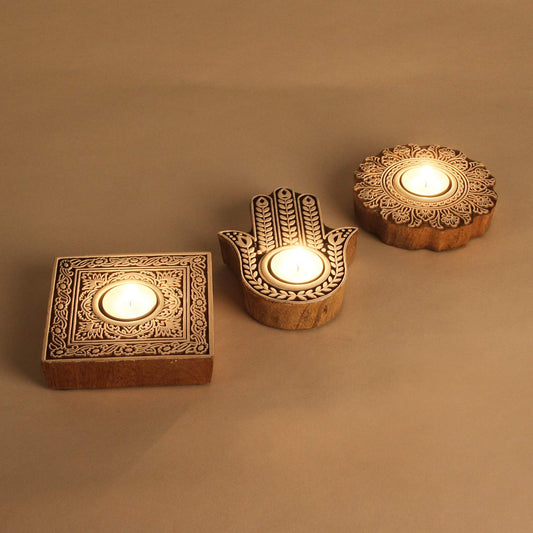 Orientalische Teelichthalter Sahra 3er Set