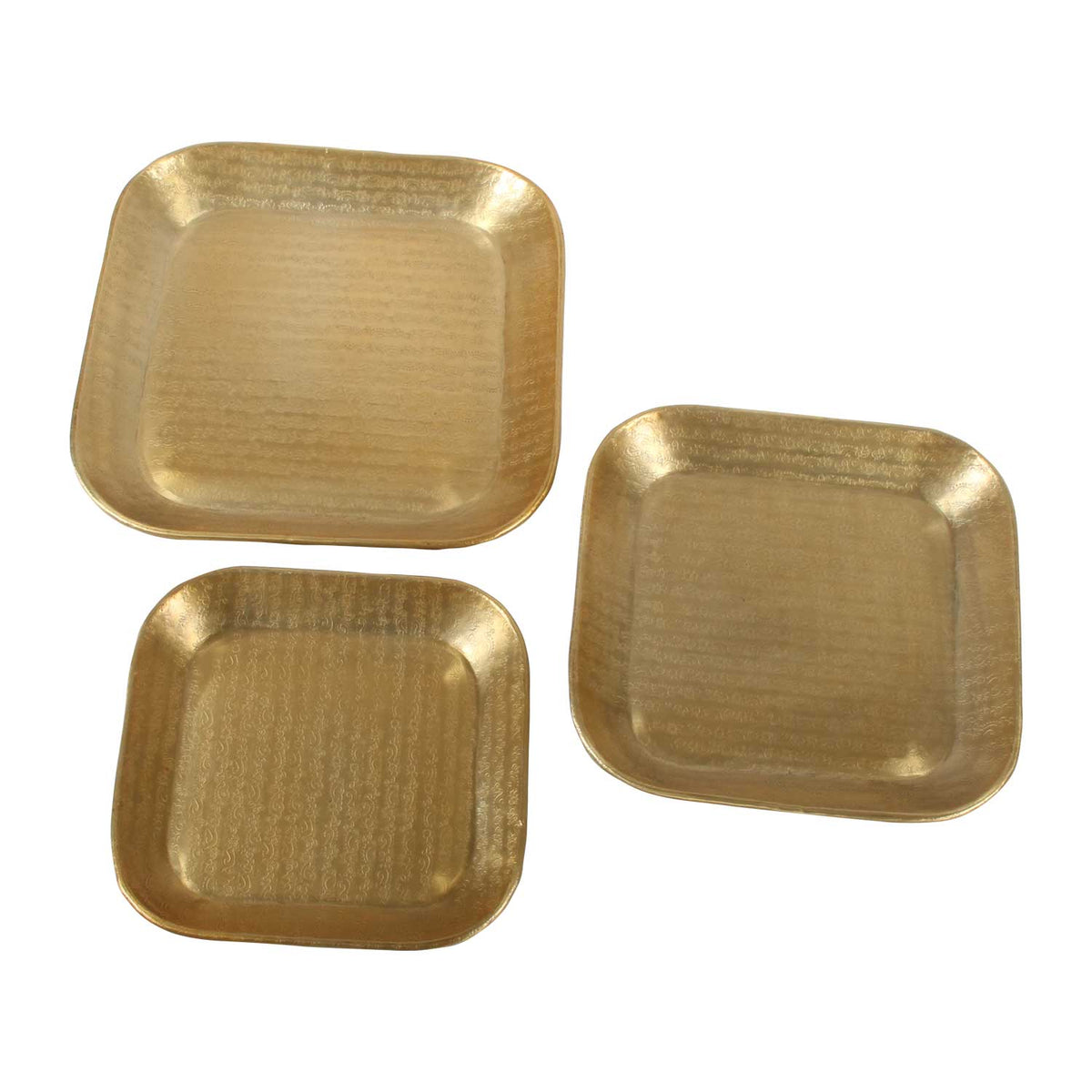 Orientalisches Tablett Prisma Gold - 3er Set