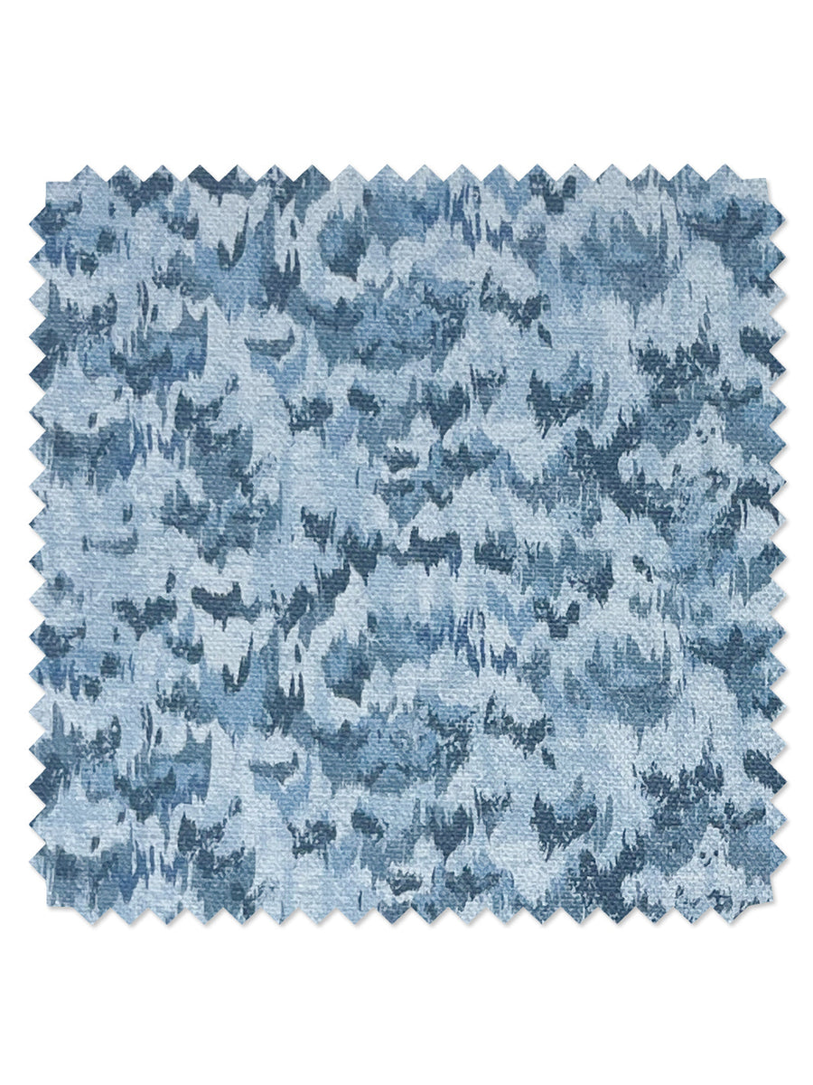 Owl' Linen Fabric by Nathan Turner - Blue - LINEN / YARD